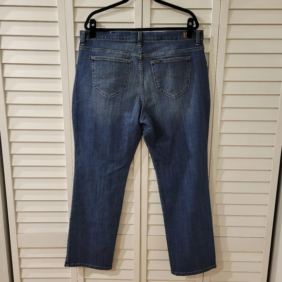 𝅺Lee Straight Leg Stretch Relaxed Fit‎ in Bewitched Jeans Size 18 - Picture 7 of 7